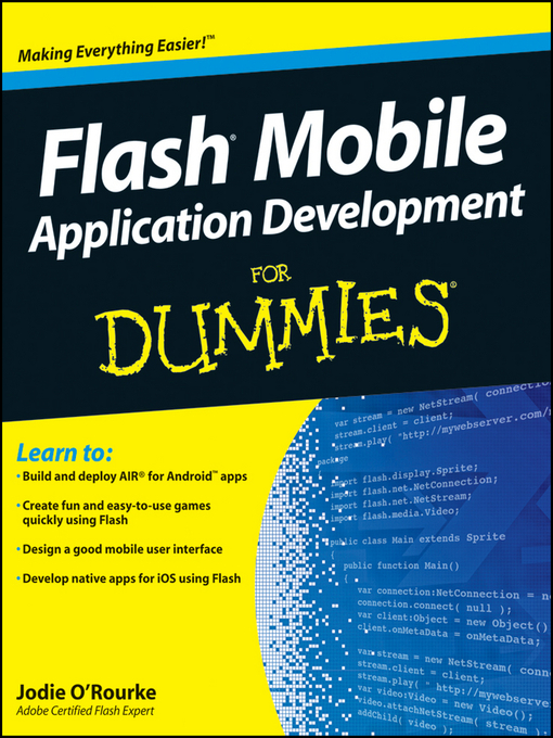 Title details for Flash Mobile Application Development For Dummies by Jodie O'Rourke - Available